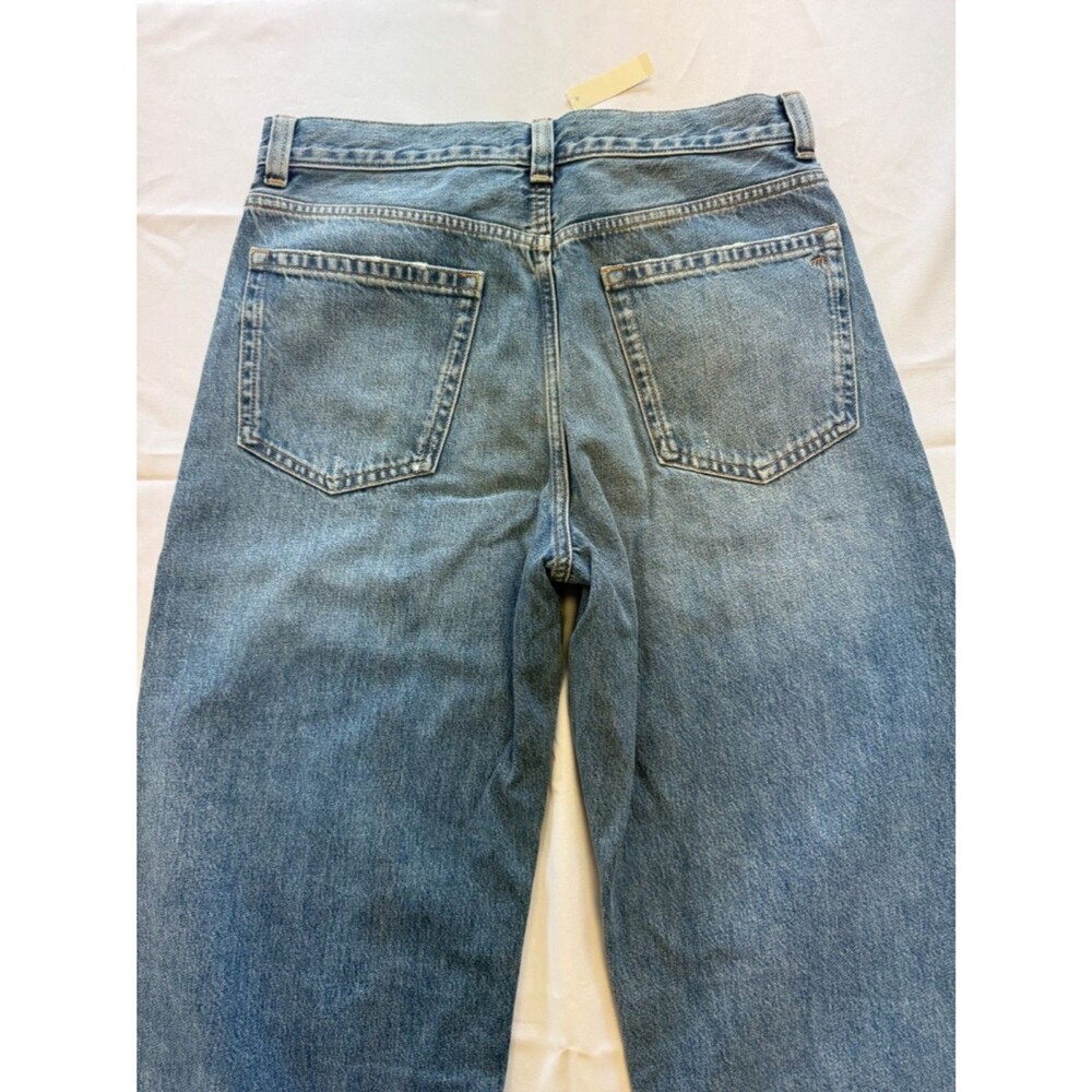 Madewell The Balloon Jean Medium Wash Dobins Distressed Size 29 - Picture 12 of 13